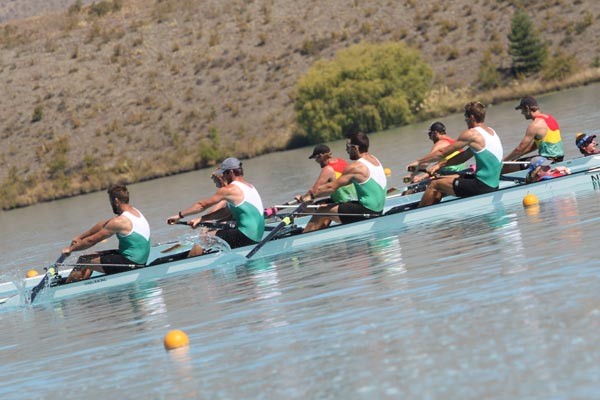 Wairau (foreground) and Waikato go head to head in the Boss Rooster heat